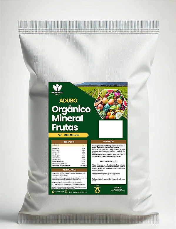 Adubo Orgânico Mineral Frutas