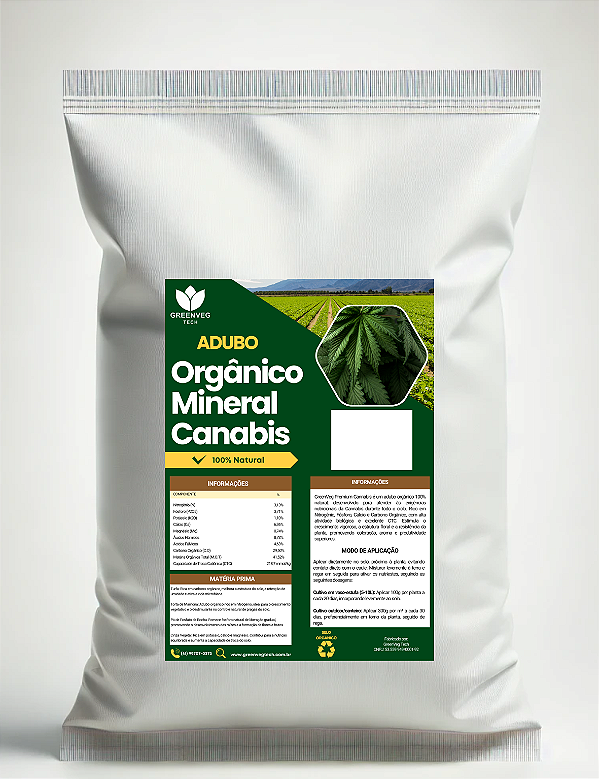 Adubo Orgânico Mineral Cannabis