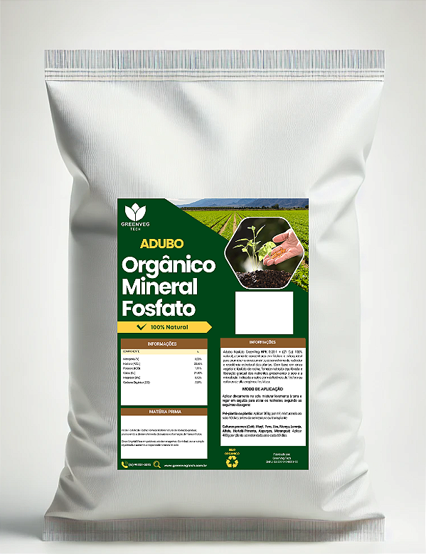 Adubo Orgânico Mineral Fosfato