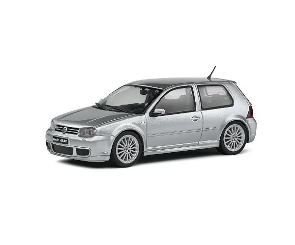 Miniatura Volkswagen Golf IV R32 2003 1:43 Solido Cinza