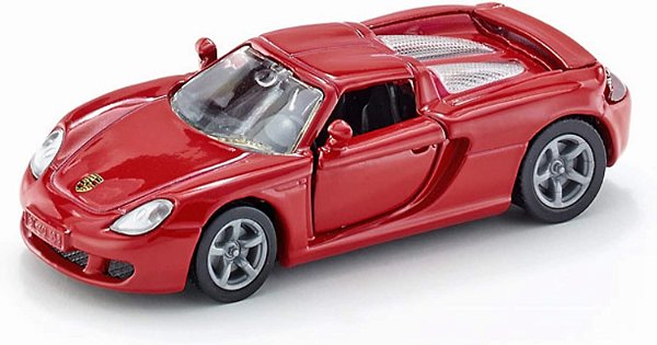 Miniatura Siku Porsche Carrera GT Vermelho Pneus Em Borracha