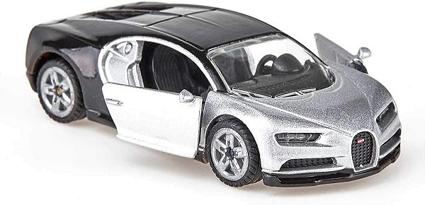Miniatura Carro Bugatti Chiron Siku Em Metal Pneus Borracha