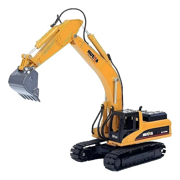 Miniatura Escavadeira Hidráulica Huina 1710 1:50 Diecast