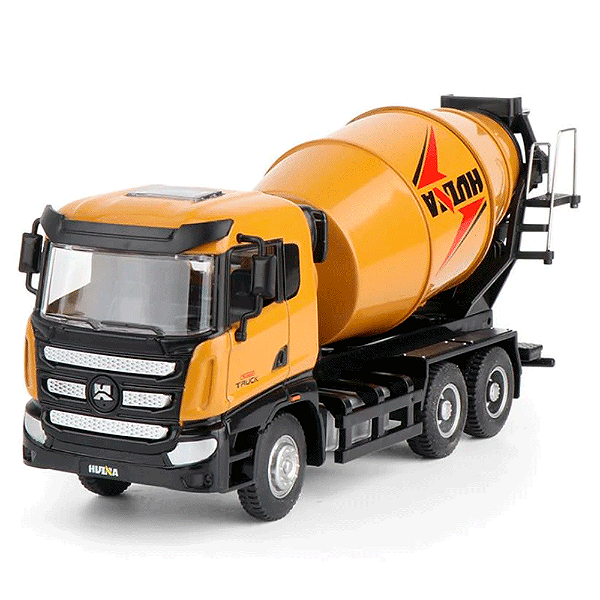 Miniatura Caminhão Betoneira Huina 1719 1:50 Metal Detalhado