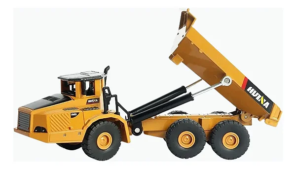 Miniatura Huina 1712 Escala 1:50 Caminhão Basculante