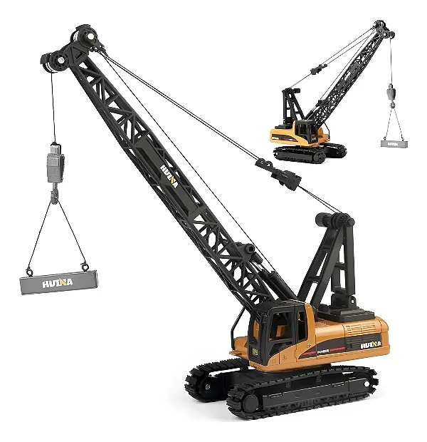 Miniatura Guindaste De Esteira Huina 1720 1/50 Em Metal