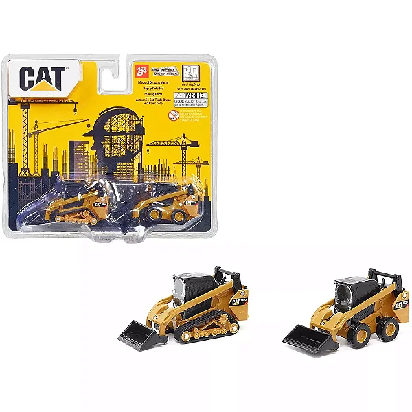 Miniaturas 1/64 Mini Carregadeira Caterpillar 272D2 & 297D2 Diecast Masters