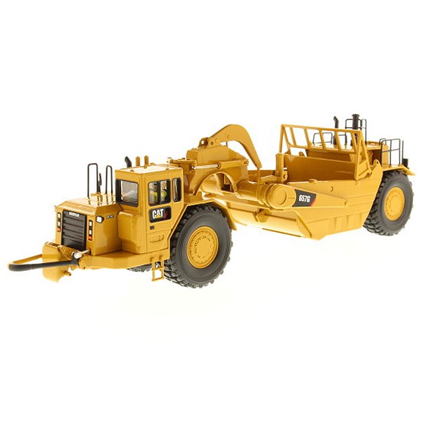 Miniatura Caterpillar Trator Scraper 657G 1/50 Diecast Masters