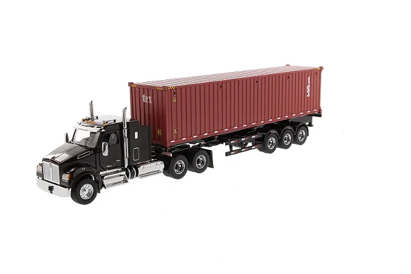 Miniatura Caminhão Container 1/50 Kenworth T880 Diecast Masters
