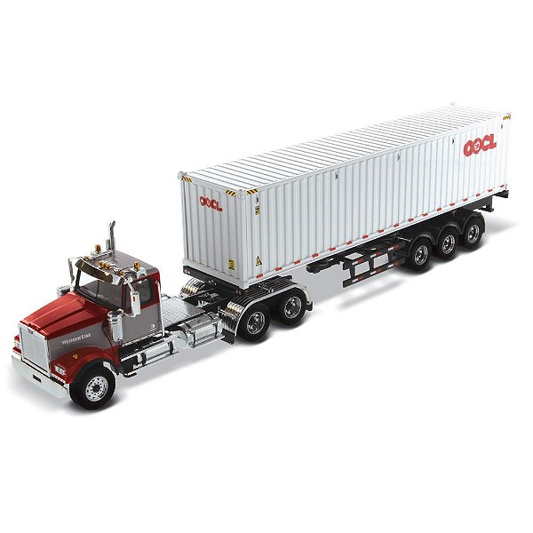 Miniatura Caminhão Container 1/50 Western Star 4900 Diecast Masters