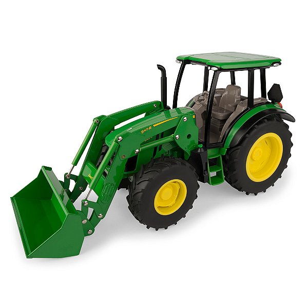 Miniatura Trator John Deere Com Pá Carregadeira 5125R 1/16 ERTL
