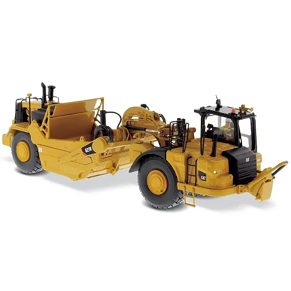 Miniatura Trator Scraper Caterpillar 627K 1/50 Diecast Masters