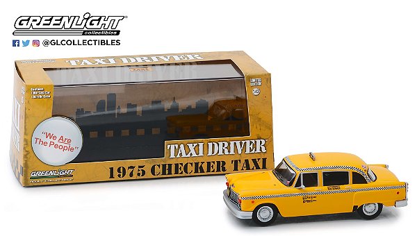 MINIATURA GREENLIGHT TRAVIS BICKLES TAXI AMERICANO 1975 1/43