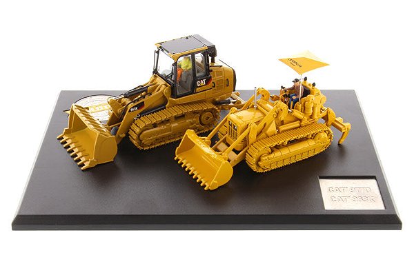Kit Miniaturas Trator De Esteira Caterpillar 977 & 963K 1/50 Diecast Masters
