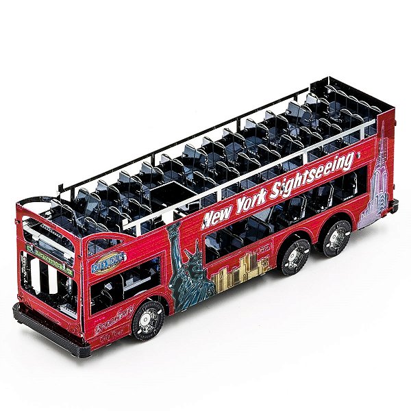 Miniatura De Montar Metal Earth Big Apple Tour Bus MMS169