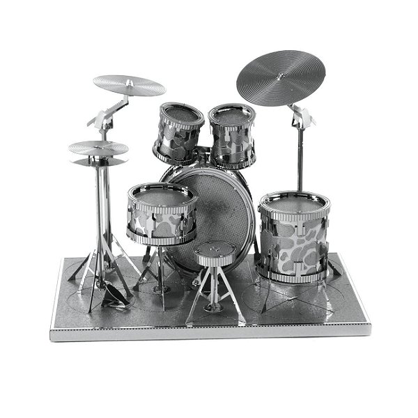Miniatura De Montar Metal Earth Bateria Rock Drum Set MMS076
