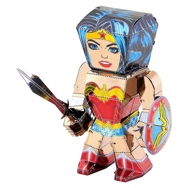 Miniatura Montar Metal Earth Legends Mulher Maravilha MEM025