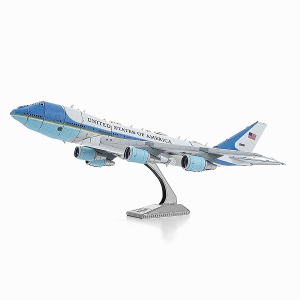Miniatura De Montar Metal Earth Avião Air Force One ME1001