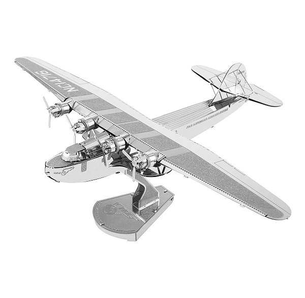 Miniatura De Montar Metal Earth Avião Pan Am China Clipper MMS103