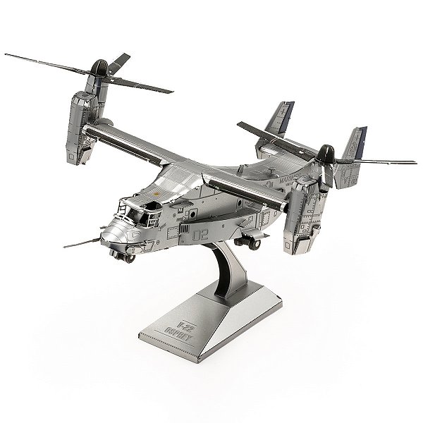Miniatura De Montar Metal Earth Avião V-22 Osprey MMS212