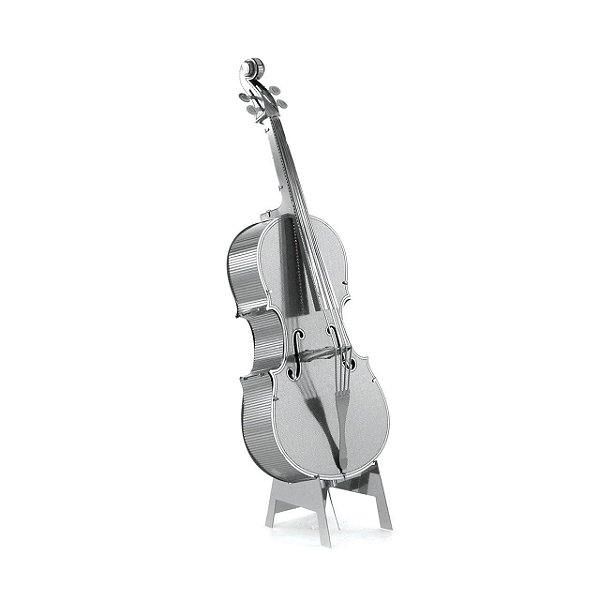 Miniatura De Montar Metal Earth Contrabaixo Bass Fiddle MMS081