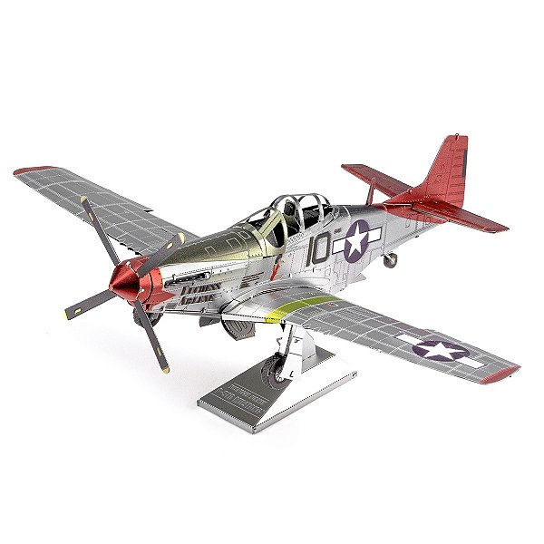 MINIATURA D MONTAR METAL EARTH TUSKEGEE AIRMEN P-51D MUSTANG