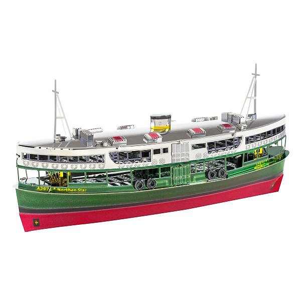 Miniatura De Montar Balsa Estrele Hong Kong Star Ferry Metal Earh MMS135