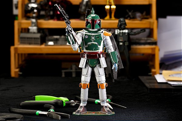 Miniatura De Montar Metal Earth Star Wars Boba Fett Metal Earth Premium Series ICX135