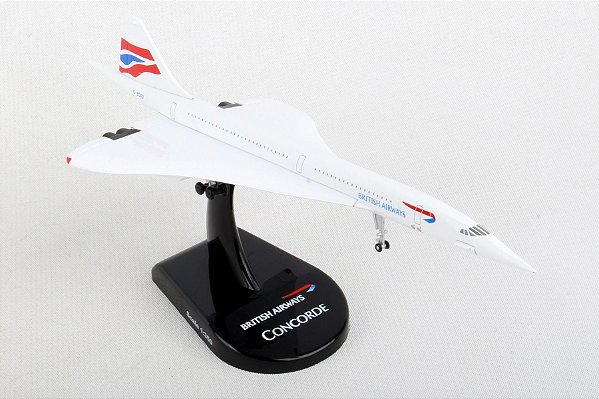 Miniatura Avião Supersônico British Airways Concorde 1/350 Daron Worldwide Trading