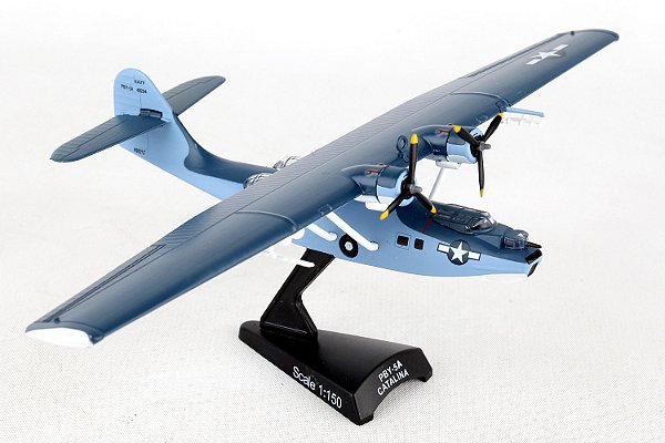 Miniatura Avião Anfíbio USN PBY5 Catalina 1/150 Daron Worldwide Trading