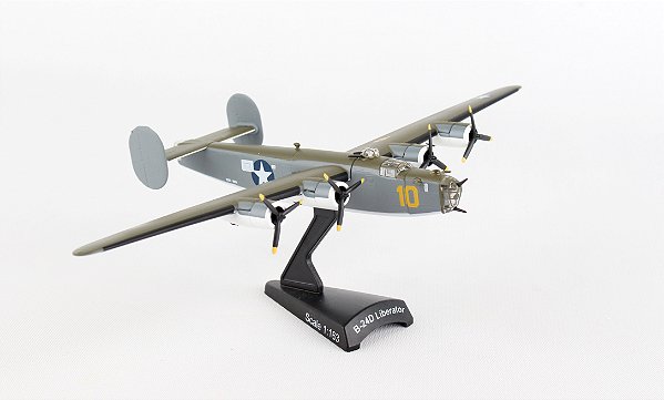 Miniatura Avião Bombardeiro B-24D Liberator PB4Y Sub Hunter 1/163 Daron Worldwide Trading