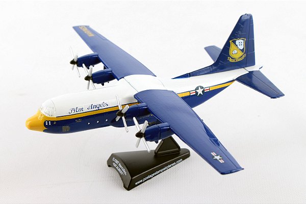 Miniatura Avião C130 Hercules FAT Albert Blue Angel 1/200 Daron Worldwide Trading