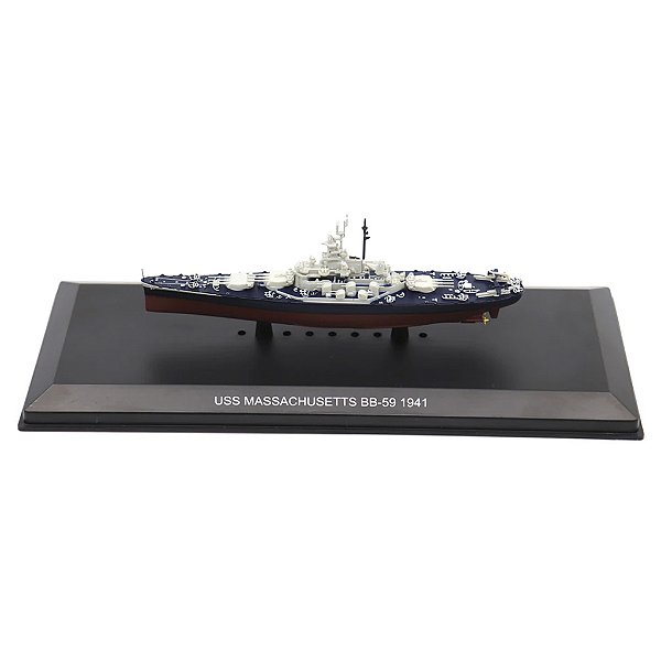 Miniatura Navio Couraçado USS Massachuetts BB-59 Marinha EUA 1/1250 Motor City