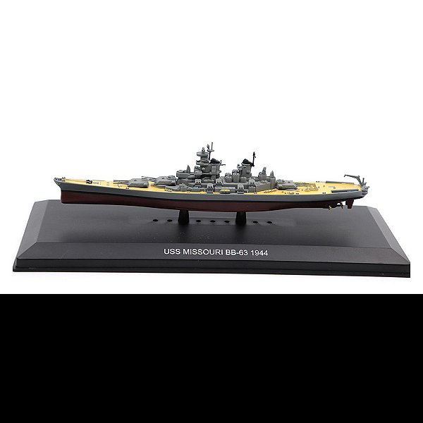 Miniatura Navio Couraçado Marinha EUA USS Missouri BB-63 1944 1/1250 Motor City