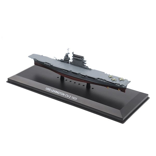 Miniatura Porta Aviões Marinha dos Estados Unidos USS Lexington CV-2 Motor City 1/1250