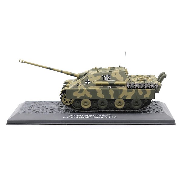 Tanque De Guerra Alemanha 1945 Jagdpanther Destroyer Schwere Panzer Abteilung 507 Motor City 1/43