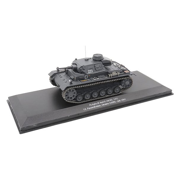 Tanque De Guerra Panzerkampfwagen AUSF.G III 13 Divisão Panzer Ucrânia (ussr) 1941 Motor City Classics 1/43