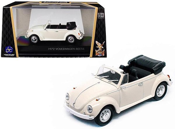 Miniatura Volkswagen Fusca Beetle Top Open 1972 Escala 1/43 Lucky Diecast