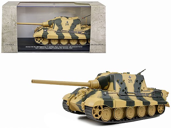Miniatura Tanque De Guerra Jagdtiger Sd. Kfz. 186 Henschel Turret 1945 1/43 Motor City Classics