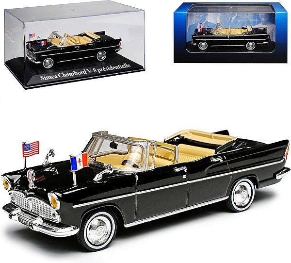 Miniatura Sinca Chambord V-8 JF Kennedy Escala 1/43 Ixo