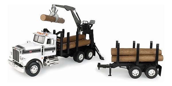 Miniatura Caminhão Fueiro Peterbilt 367 Ertl Big Farm 1/16 Branco