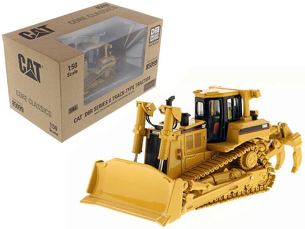 MINIATURA TRATOR DE ESTEIRA CATERPILLAR D8R ESCALA 1/50