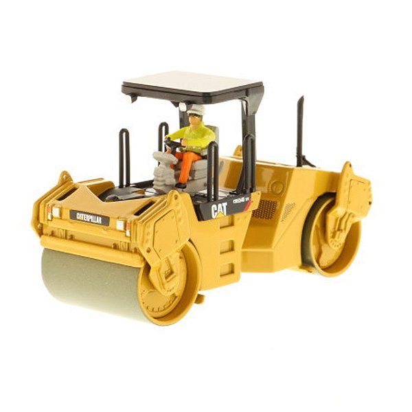 MINIATURA ROLO DE ASFALTO VIBRATÓRIO CATERPILLAR CB534D 1/50