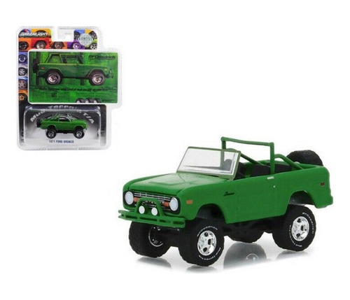 Miniatura Ford Bronco 1971 BFGoodrich Verde 1/64 Greenlight