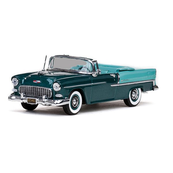 Miniatura Chevrolet Bel Air Conversível 1955 1/43 Vitesse Verde e Marfim