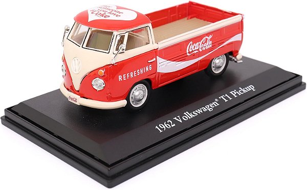 Miniatura Volkswagen Kombi T1 1962 Coca Cola T1 Escala 1/43