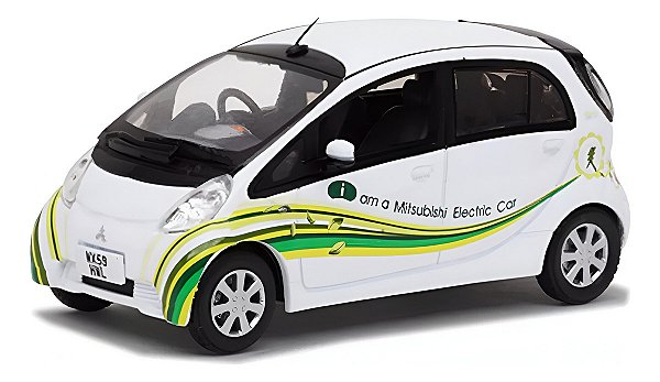 Miniatura Mitsubishi i-MiEV UK Electric Vehicle 1/43 Vitesse Branco