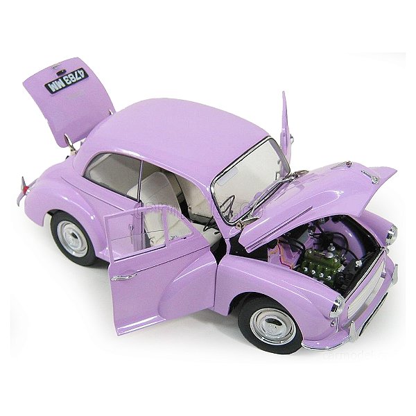 Miniatura Morris Minor 1000 "Minor Million" 1960 1/12 Sun Star Lilás