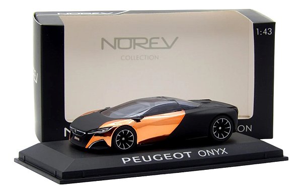 Miniatura Peugeot Onyx Concept Car 1/43 Norev Acabamento Metal & Onyx