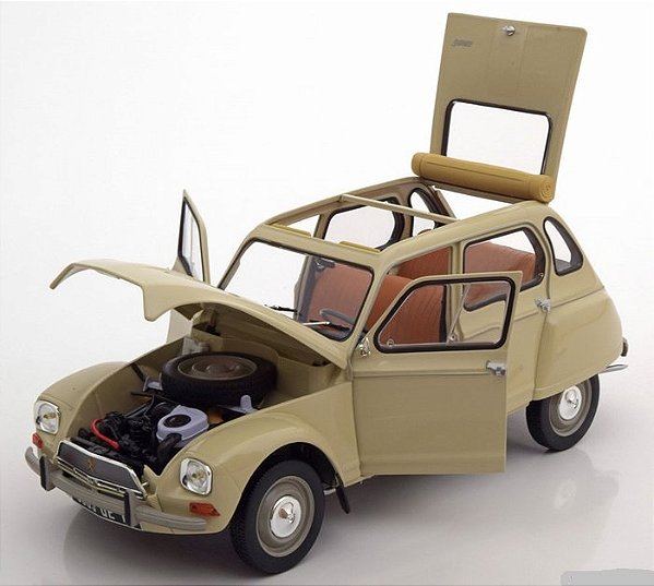 Miniatura Citroën Dyane 6 1970 Bege Borracha 1/18 Norev